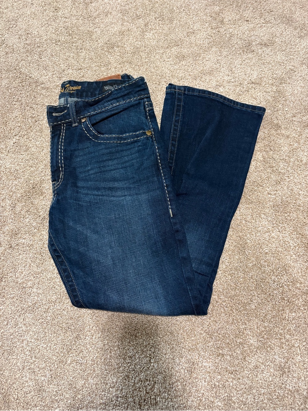Rock & Roll Denim Slim Straight Jeans